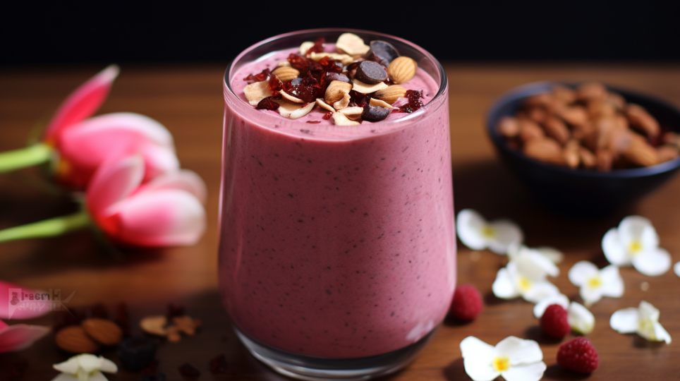 Red beet power smoothie